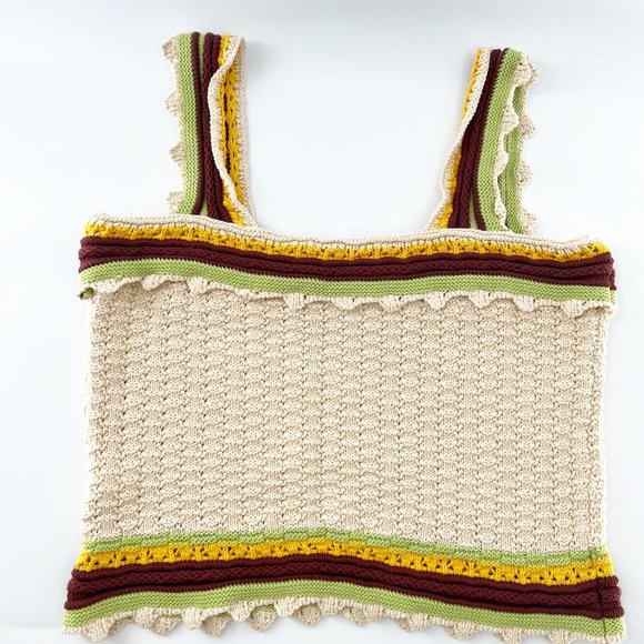 Marc New york Crochet Tank Top Size L NEW - Picture 2 of 8